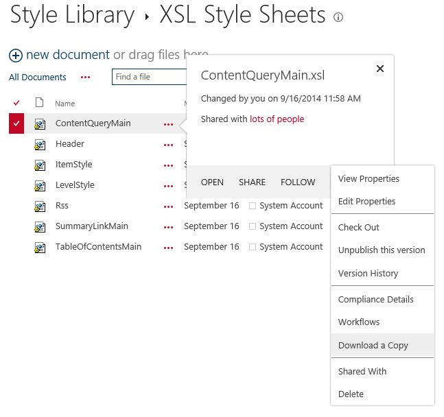 XSL Style Sheet